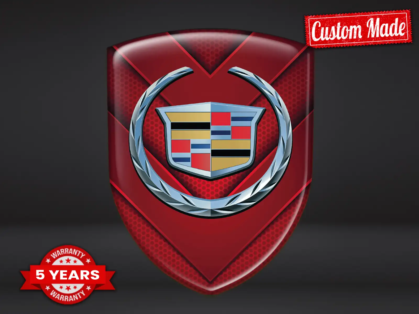Cadillac Sticker Silicone Stylé Durable Max Standard Édition Limité